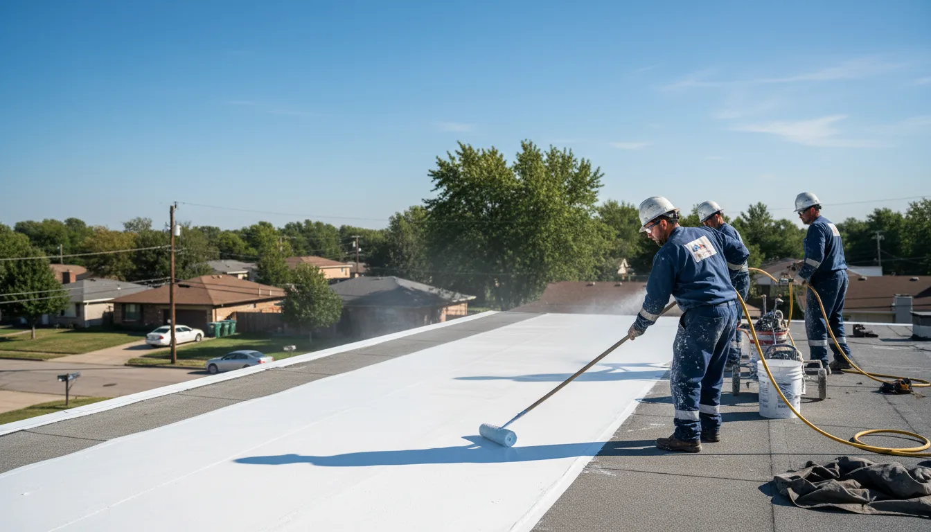 Commercial roof coating in Grampian, PA near me